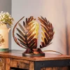 Bordlampe Felce som bregne i bronze, højde 24 cm