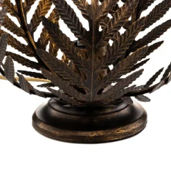Bordlampe Felce som bregne i bronze, højde 24 cm