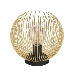 Bordlampe fra Venezuela, skærm af gyldne stænger
