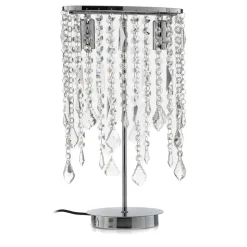 Bordlampe Laila med krystalophæng, 2 lyskilder