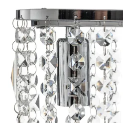 Bordlampe Laila med krystalophæng, 2 lyskilder