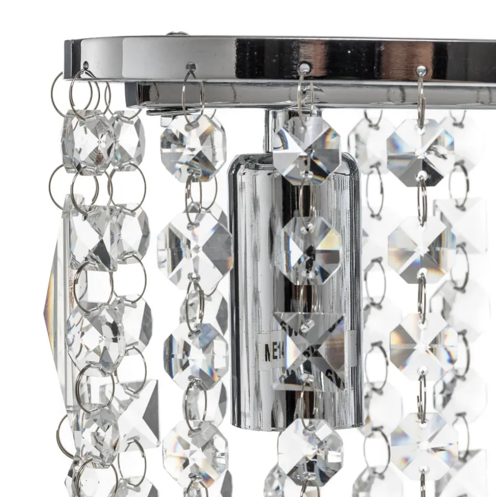 Bordlampe Laila med krystalophæng, 2 lyskilder