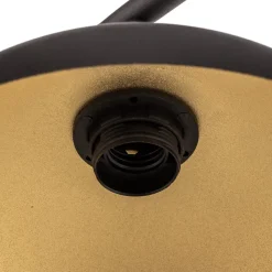Bordlampe 1036, 1 lyskilde, sort-guld