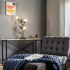 Bordlampe Miranda med 3 lyskilder, bronze