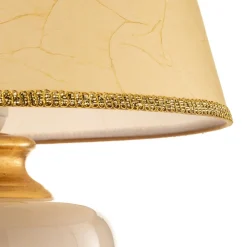 Bordlampe Mozart i elfenben/guld
