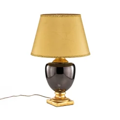 Bordlampe Mozart i spejlet grå/guld