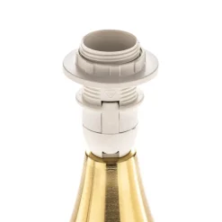 Bordlampe Ottone med tekstilskærm, messing