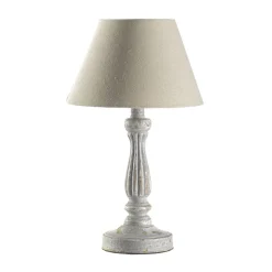 Bordlampe Raffy i ældet træ