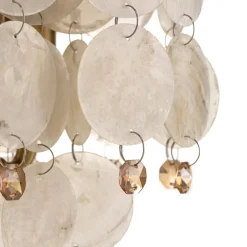 Bordlampe Ruben med perlemorskiver
