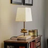Bordlampe Seregon med stofskærm, højde 39 cm