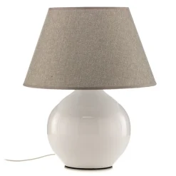 Bordlampe Sfera, højde 53 cm, hvid/grå