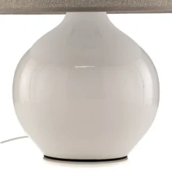 Bordlampe Sfera, højde 53 cm, hvid/grå