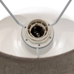 Bordlampe Sfera, højde 53 cm, hvid/grå