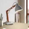 Bordlampe Skansen, justerbar, grå