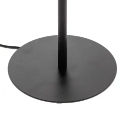 Bordlampe Soho, cylindrisk 56 cm sort/guld