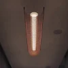 Bover LED-hængelampe Nans Balis S/140, brun/rød, 140 cm