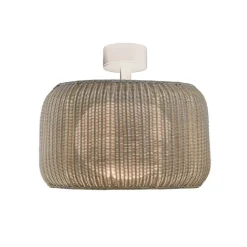 Bover LED-loftlampe Fora, naturhvid/beige, Ø 50 cm