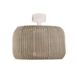 Bover LED-loftlampe Fora, naturhvid/beige, Ø 50 cm