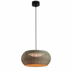 Bover LED-pendellampe til udendørs brug Perris, brun/beige, Ø 47 cm