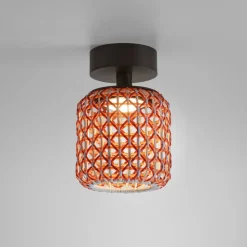 Bover Nans PF/16 LED udendørs loftslampe, rød