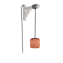 Bover Nans S/16/H LED-hængelampe med stik, rød