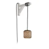 Bover Nans S/16/H LED-hængelampe, stik, brun