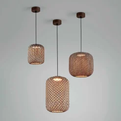 Bover Nans S/21 LED udendørs pendel, brun