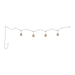 Bover Nans S/16/4L udendørs hængelampe, LED, brun