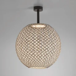 Bover Nans Sphere PF/80 LED udendørs loftslampe brun