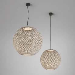 Bover Nans Sphere S/60 LED udendørs pendel brun