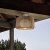 Bover udendørs loftlampe Fora, naturhvid/beige, Ø 50 cm