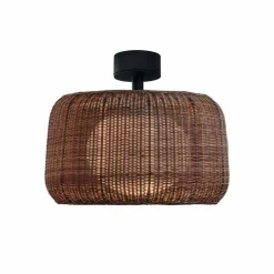 Bover udendørs loftlampe Fora, grafitbrun/brun, Ø 50 cm