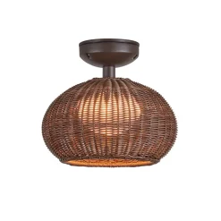Bover udendørs loftlampe Garota, grafitbrun/brun