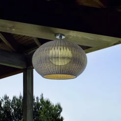 Bover udendørs loftlampe Garota, hvid/elfenbensfarvet