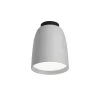 Bover udendørs loftlampe Nut, lysegrå, aluminium/stål