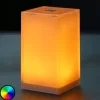 Bærbar bordlampe Cub, app-kontrollerbar, RGBW