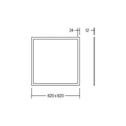 BRUMBERG Ailis LED-panel mikroprisme 3000K DALI