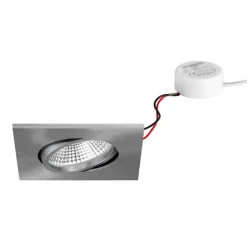 BRUMBERG BB25 IP65 indbyg. RC driver rund nikkel