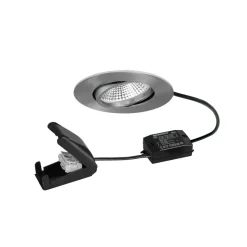BRUMBERG BB23 LED-spot IP65 on/off-tilslutningsdåse mat nikkel