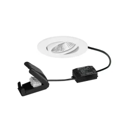 BRUMBERG BB23 LED-spot IP65 tænd/sluk-tilslutningsdåse struktureret hvid