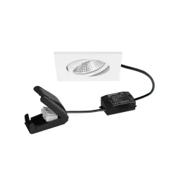BRUMBERG BB25 LED-spot IP65 tænd/sluk-tilslutningsdåse struktureret hvid