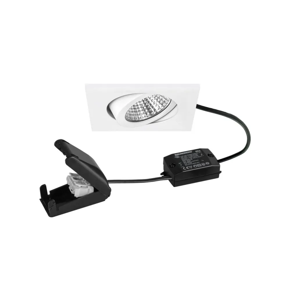 BRUMBERG BB05 LED spot on/off tilslutningsdåse struktureret hvid