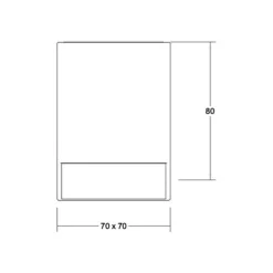 BRUMBERG Blokk LED-loftlampe, 7 x 7 cm