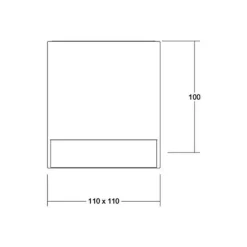 BRUMBERG Blokk LED-loftlampe, 11 x 11 cm