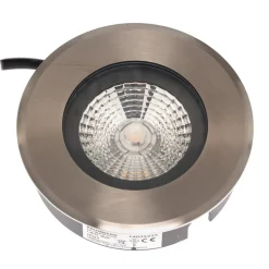 BRUMBERG Hybride Flat LED-gulvlampe til indbygning, 13 cm