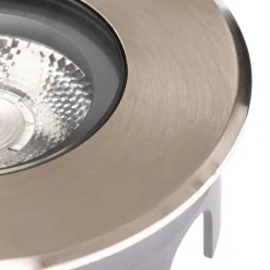 BRUMBERG Hybride Flat LED-gulvlampe til indbygning, 11 cm