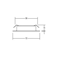 BRUMBERG LED-indbygningsdownlight BB17, tænd/sluk, hvid