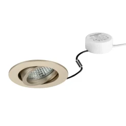 BRUMBERG LED indbygningsspot Tirrel-R, RC, driver rund, lys guld