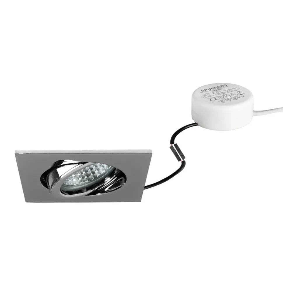 BRUMBERG LED indbygningsspot Tirrel-S, RC, driver rund, krom