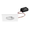 BRUMBERG LED-indbygningsspot BB21, hvid, 85 x 85 mm, on/off, IP65